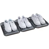 Ruco Schuhabtropfschale JULIAN, grau, (Set, 3-tlg), starrer Kunststoff, je B 27 cm x T 35 cm