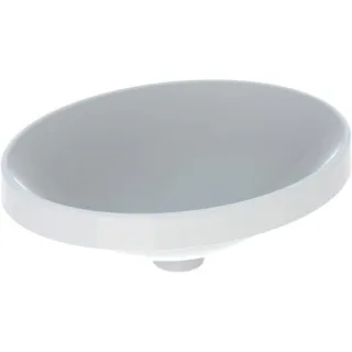 Geberit VariForm Einbauwaschtisch, oval 50x40cm, ohne Hahnloch, ohne Überlauf, 500711012 500711012