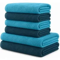 BRB HOME Handtuch Set, (Handtuch-Set, 6-St), 100% Baumwolle, Premium Handtuch Set