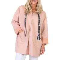 simaranda Kapuzensweatjacke Damen Sweatjacke 5325 36-42 Rosa