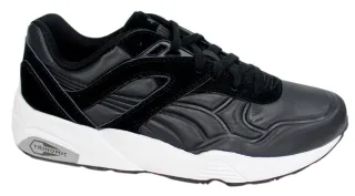 Puma Trinomic R698 Matt & Shine Black Mens Schnürtrainer 359305 02 B19A