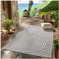 SIMPEX24 Outdoorteppich Boho Design, Läufer, Höhe: 5 mm, Outdoor Teppich Wetterfest Modern Design Wohnzimmer Küchen Terrasse