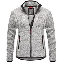 REPUBLIX Fleecejacke EBONY Damen Strickfleece Sweatjacke Zipper Fleecepullover Sweater