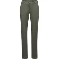 GREIFF Chinohose Greiff Corporate CASUAL Damen Chino-Hose Regular-Fit Olivgrün