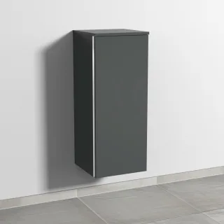 Sanipa 3way Mittelschrank mit 1 Tür, Anthrazit-Matt, BR12122 BR12122