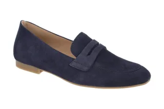 Gabor 85.213.16 Damen Slipper Atlantik Blau Echtleder Rauhleder Fu?bett Block...