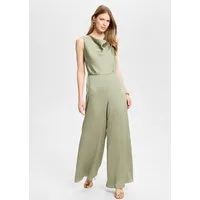 SWING Jumpsuit - Jumpsuit aus Satin mit Wasserfallausschnitt