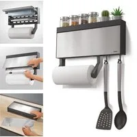 Metaltex Küchenrollenhalter Tango Inox, (1-St), Edelstahl/Kunststoff