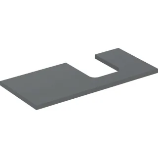 Geberit ONE Waschtisch-Platte, Ausschnitt rechts, für Aufsatzwaschtisch Schalenform 505314003