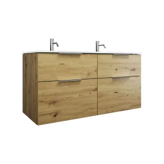 Burgbad Glas Waschtisch-Set Eqio Eiche Dekor Urban/Weiß, SEYY122F5662A0070 SEYY122F5662A0070