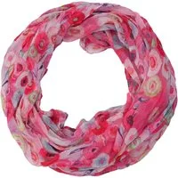 MIRROSI Loop Damen Schal mit Blümchen-Muster Weich, Schlauchschal, (zweimal um den Hals wickelbar, ca.45x75cm), Damen Halstuch ideal für Frühling, Sommer oder Herbst