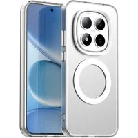 Wigento Handyhülle Für Xiaomi Redmi Note 15 Pro 5G Candy Design Magsafe TPU Hülle Weiß, Magsafe Funktion, Stoßschutz, präzise Aussparungen