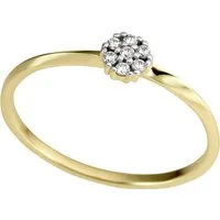 Firetti Fingerring Schmuck Geschenk Gold 333 Damenring Verlobung Blume floral bicolor, mit Brillanten