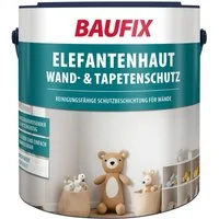 Baufix Tapetenschutz & Wandschutz transparent seidenmatt, 2,5 Liter für ca. 12m², Wasserbasierter Schutzanstrich, abriebfest, wasch- & scheuerbeständig