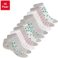 celodoro Sneakersocken Eco Sneaker Socken Damen (10 Paar) aus regenerativer Baumwolle (10-Paar)