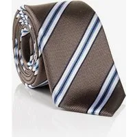 MONTI Krawatte THOMA aus reiner Seide – mit klassischem Streifen-Dessin und Twill-Struktur