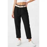 Kendindza Collection Stretch-Hose Damen Chino Hose Stretch mit Gürtel Stoffhose Damen elegant Loose Fit Weiches Material - Loose Fit - weiter geschnitten - Gürtel inkl