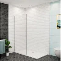 duschspa Duschwand 10mm Nano Glas Glaswand Walk in Dusche Duschtrennwand Duschwand, Einscheibensicherheitsglas, Sicherheitsglas, (Set), Nano Glas