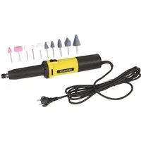 WELDINGER Geradschleifer Geradschleifer GS 650el 650 W Aufnahme 3/6/8 mm 10er-Set Schleifstifte, max. 28000 U/min, (18 tlg), Konstant-Elektronik, Sanftansauf
