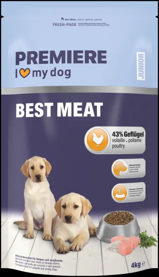 PREMIERE Best Meat Trockenfutter Hund Junior Geflügel 4 kg