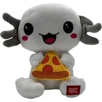 Kawaii Kuscheltier Axolotl Kuscheltier Echse Molch Figur Plüsch 24 cm Plüsch weiß grau (1-St), Axolotl Plüschtier Molch Kuscheltier Figur Plüschtier Wassertier