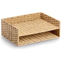 Zeller Present Küchenorganizer-Set Dokumentenablage, Papiergeflecht