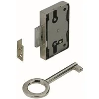 Hettich Möbelbeschlag Hettich Aufschraubschloss vernickelt 60 x 38 x 8,7