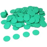 Wissner® aktiv lernen Lernspielzeug Spielchips (100 Stück), Zählchips Marker Tokens 25 mm RE-Plastic®, RE-Plastic®