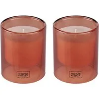 SCHÖNER WOHNEN-Kollektion Duftkerze »Sandalwood L« (2-tlg), im Glas, warmer & eleganter Duft, Brenndauer 45 - 55 Stunden