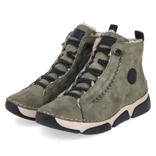 Rieker Winterboots  Grün - Gr. 36 -  Textil