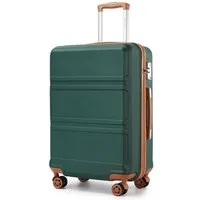 KONO Hartschalen-Trolley mit TSA-Schloss - Reisekoffer und Rollkoffer in einem