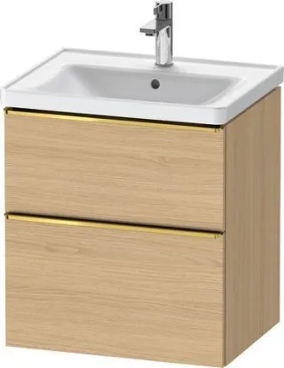 Duravit D-Neo Waschtischunterbau wandhängend Natur Eiche Matt 584x452x625 mm - DE4359034300000 DE4359034300000