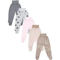 TupTam Schlupfhose TupTam Baby Unisex Hose mit Fuß 5er Pack