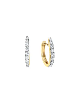 Fascination by Ellen K. Klappcreolen 585/- Gelbgold bicolor Zirkonia