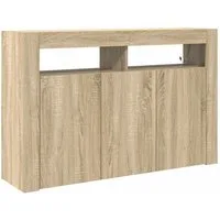 vidaXL Sideboard Sideboard Sonoma-Eiche 116 x 30 x 75 cm Holzwerkstoff (1 St)