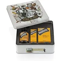 PRORASO Bartpflege-Set Wood & Spice Bartpflegeset, 3-tlg., Bartshampoo, Bartöl, Bartbalsam