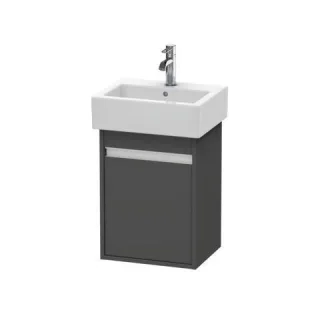 Duravit Ketho Waschtischunterbau wandhängend Graphit Matt 400x320x550 mm - KT6630R4949 KT6630R4949