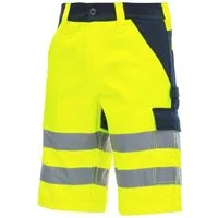 Nitras Arbeitshose kurze Warnschutz-Arbeitshose