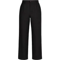 fashionshowcase Palazzohose Damen Stoffhose in Leinenoptik – elegant Weites Bein vielseitig, mit Bundfalten, ideal für lange Beine