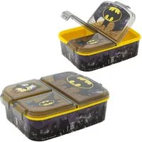 Batman Lunchbox Brotdose 3 getrennte Fächer Batman Lunch to Go Vesper Dose