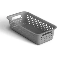 Pro Home Aufbewahrungskorb Modularer Kunststoffkorb Kunststoff Box (1 St), Aufbewahrungsbox mit Griffen - BPA-Frei - Organizer Körbchen Bad Küche