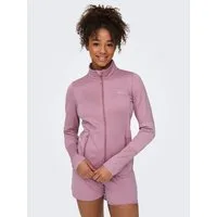 ONLY Play Trainingsjacke ONPJETTA HN FLEECE JCK - NOOS Regular Fit, aus Polyester und Elasthan, mit Stehkragen