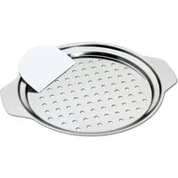 CHG Spätzlereibe Spätzleteller aus Edelstahl 27,5 x 1,8 cm für Spätzle, Hochwertig, langlebig, pflegeleicht