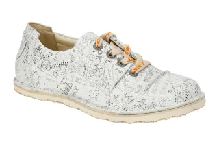 Eject 11192.001 SONY3DEAL Damen Halbschuhe wei? Nubuck Ledersohle Gummisohle
