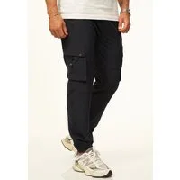 SOULSTAR Cargohose als Tech-Pants mit Cargo Taschen - Freizeithose Herren Jogger-Hose Jeans mit Gummibund & Tunnelzug Outdoorhose