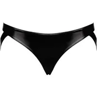 Noir Handmade String String in schwarz - XS