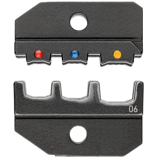KNIPEX Crimpeinsatz für isolierte Kabelschuhe + Steckverbinder 80 mm - 974906