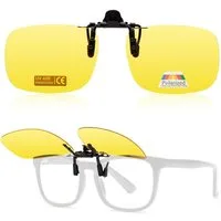 LuxusKollektion Sonnenbrille Sonnenbrille Clip On Polarisiert UV400 Nachtfahrbrille 60mm X 43mm