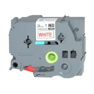 [NB]* Schriftband kompatibel für Brother TZE252 24mm red/white