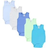 TupTam Body TupTam Baby Jungen Achselbody in Unifarben 5er Pack